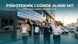 Makale hakkında daha fazla bilgi edinin Psikoteknik 1 Günde Alınır mı? Tüm Yasal Süreç ve Detaylar