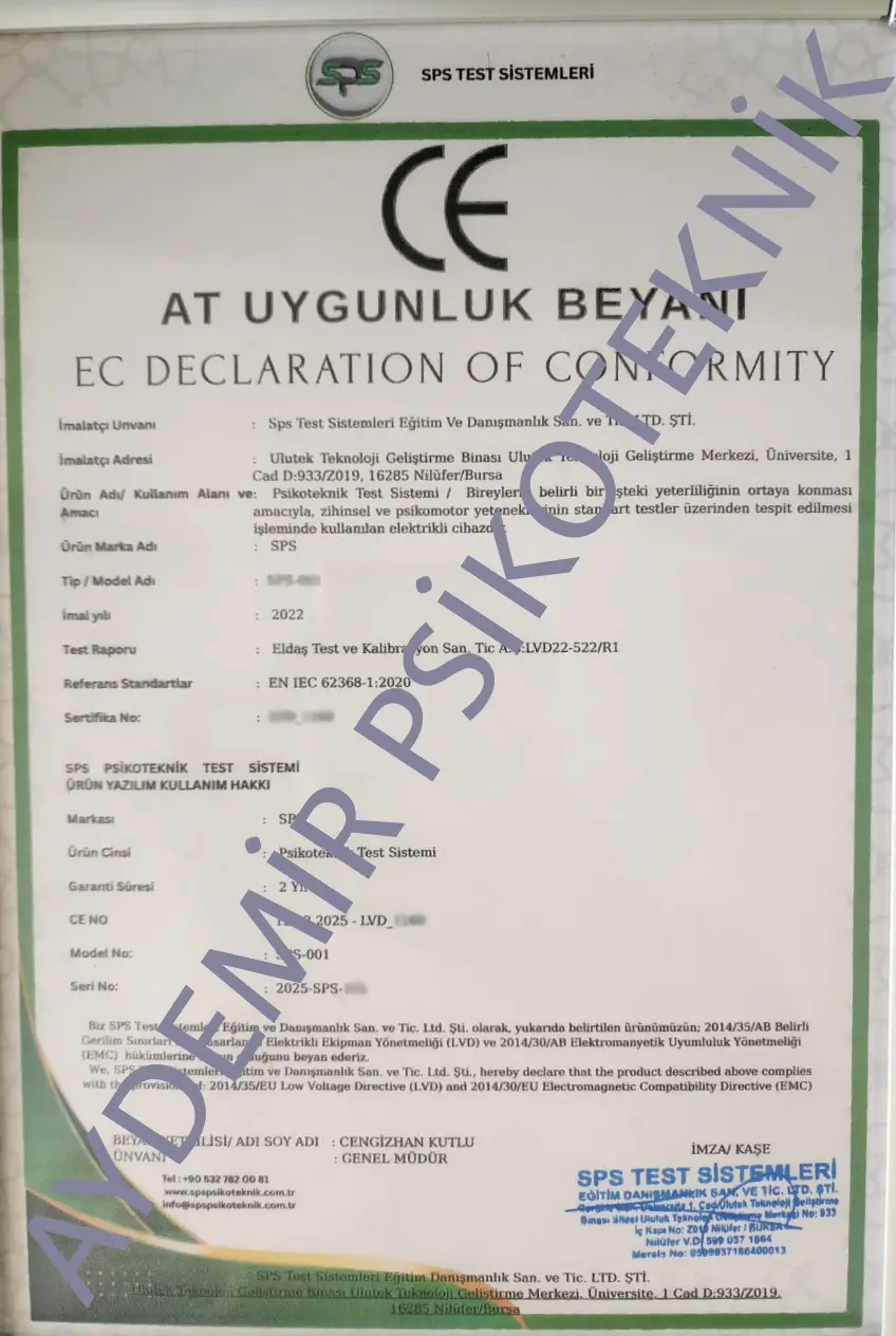 AT Uygunluk Beyanı (CE)
