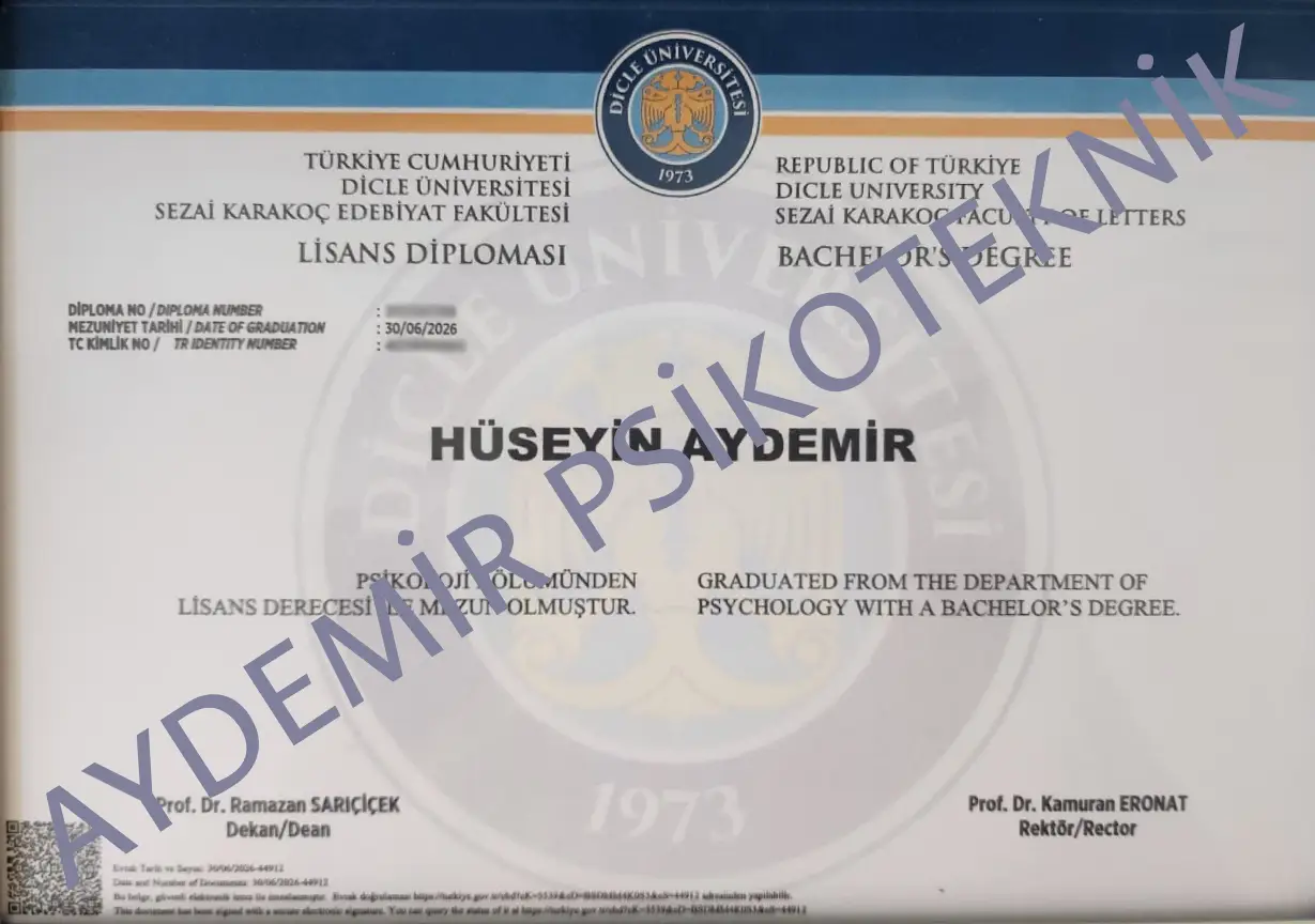 Psikoloji Lisans Diploması